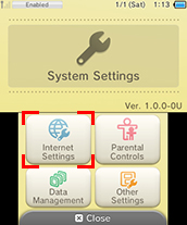 3DS Internet Settings
