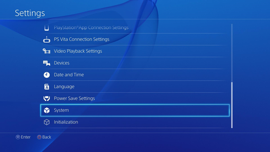 PS4 System